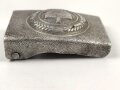 Reichsarbeitsdienst, Koppelschloss aus Aluminium, datiert 1936, entnazifiziert