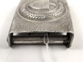 Reichsarbeitsdienst, Koppelschloss aus Aluminium, datiert 1936, entnazifiziert