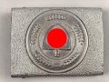 Reichsarbeitsdienst, Koppelschloss aus Aluminium mit aufgeklammertem Emblem.
