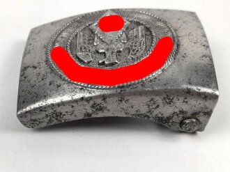 Koppelschloss für Angehörige der Hitlerjugend. Eisen gereinigt, M4/ 110