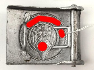 Koppelschloss für Angehörige der Hitlerjugend. Eisen lackiert, ohne Herstellermarkierung