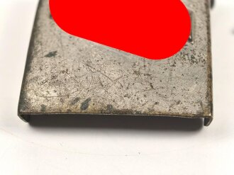 Koppelschloss für Angehörige des deutschen Jungvolk. Buntmetall, stark getragenes Stück