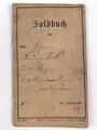 Bayern, Soldbuch eines Gefreiten im 11. Infanterie-Regiment „von der Tann“. Ausgefertigt 1888, wenige Einträge