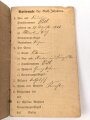Bayern, Soldbuch eines Gefreiten im 11. Infanterie-Regiment „von der Tann“. Ausgefertigt 1888, wenige Einträge