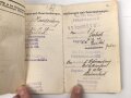 Bayern, Militär-Paß  eines Infanteristen im 11. Infanterie-Regiment „von der Tann“. Diensteintritt 1907. Ist im Reiten und in der Pferdepflege ausgebildet. Frankreichfeldzug, Schlacht bei verdun