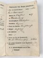 Bayern, Militär-Paß  eines Infanteristen im 11. Infanterie-Regiment „von der Tann“. Diensteintritt 1907. Ist im Reiten und in der Pferdepflege ausgebildet. Frankreichfeldzug, Schlacht bei verdun