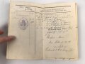 Bayern, Militär-Paß  eines Infanteristen im 11. Infanterie-Regiment „von der Tann“. Diensteintritt 1907. Ist im Reiten und in der Pferdepflege ausgebildet. Frankreichfeldzug, Schlacht bei verdun