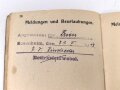 Bayern, Militär-Paß  eines Gefreiten im Res. Feldartillerie Rgt Nr. 1, Diensteintritt 1915.