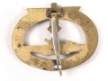 U Boot Kriegsabzeichen Buntmetall, in Pappschachtel. Ohne Herstellermarkierung, sehr guter Zustand