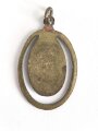 N.S. Symathisanten Abzeichen, Anhänger 20mm, Hakenkreuz schwarz lackiert