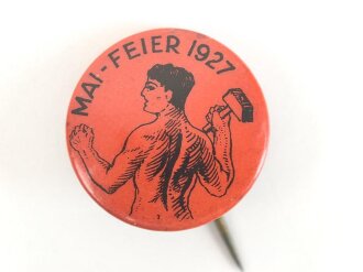 KPD ? Abzeichen " Mai Feier 1927" 22mm