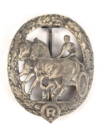 Deutsches Fahrerabzeichen in silber, Zink versilbert, Hersteller Steinhauer & Lück Lüdenscheid