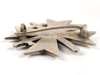 Kriegsverdienstkreuz 1939,  1. Klasse mit Schwertern. Buntmetall, Hersteller 43 für Julius Bauer Söhne, Zella-Mehlis