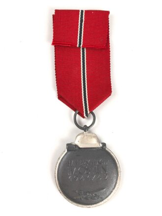 Medaille Winterschlacht im Osten, Hersteller 71 für Rudolf Leukert im Bandring, Gablonz. Sehr guter Zustand, am Band