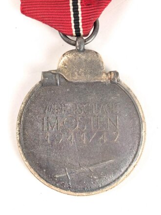Medaille Winterschlacht im Osten, Hersteller 108 für Arno Wallpach, Salzburg im Bandring. Guter Zustand, am Band