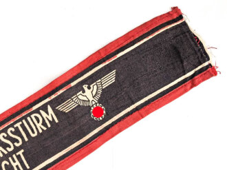 Armbinde "Deutscher Volkssturm Wehrmacht" getragenes Stück