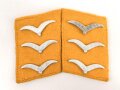 Luftwaffe, Paar Kragenspiegel für einen Obergefreiten fliegendes Personal oder Fallschirmtruppe