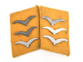 Luftwaffe, Paar Kragenspiegel für einen...