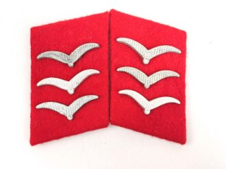 Luftwaffe, Paar Kragenspiegel für einen Obergefreiten der Flakartillerie