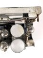 80 Watt Sender a  ( 80 W.S.a ) datiert 1941 ( für Panzerspähwagen und Schützenpanzer) Frontplatte Originallack, Gehäuse beilackiert,  Funktion nicht geprüft