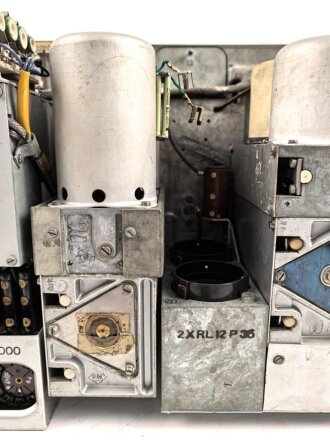 80 Watt Sender a  ( 80 W.S.a ) datiert 1944 ( für Panzerspähwagen und Schützenpanzer) Originallack, Funktion nicht geprüft