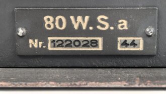 80 Watt Sender a  ( 80 W.S.a ) datiert 1944 ( für...