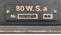 80 Watt Sender a  ( 80 W.S.a ) datiert 1944 ( für Panzerspähwagen und Schützenpanzer) Originallack, Funktion nicht geprüft