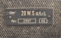 20 Watt Sender g ( 20 W.S.g) datiert 1944, Originallack, Funktion nicht geprüft. Mit  Deckel. Ungereinigtes Stück