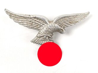 Luftwaffe, Adler für eine Schirmmütze, Leichtmetall, ein Splint fehlt