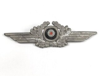 Luftwaffe, Schwinge für eine Schirmmütze, Zink, die Splinte wohl neuzeitlich angelötet