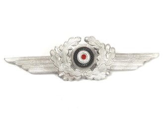 Luftwaffe, Schwinge für eine Schirmmütze, Aluminium, ungetragen