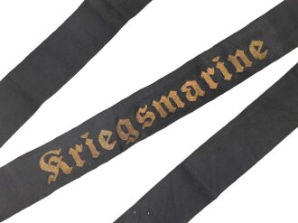 Kriegsmarine Mützenband, diverse kleine Löcher,...