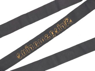 Kriegsmarine Mützenband, diverse kleine Löcher, Gesamtlänge 141cm