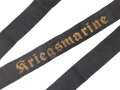 Kriegsmarine Mützenband, diverse kleine Löcher, Gesamtlänge 141cm