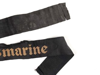 Kriegsmarine Mützenband,  Gesamtlänge 61cm
