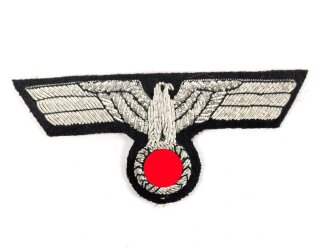Heer, Brustadler für einen Offizier der Panzertruppe. Handgestickt, ungetragen