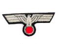 Heer, Brustadler für einen Offizier der Panzertruppe. Handgestickt, ungetragen