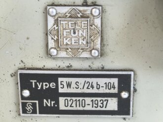 Telefunken 5 Watt Sender / 24b - 104 datiert 1937....