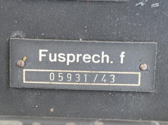 Funksprechgerät f ( Fusprech f. ) datiert 1943....