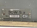 30 Watt Sender a datiert 1940 ( Panzerfunk ) Frontplatte Originallack, Gehäuse alt überlackiert, Funktion nicht geprüft