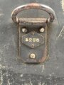 100 Watt Sender Wehrmacht datiert 1944. Originallack, mit nummerngleichem Deckel. Funktion nicht geprüft