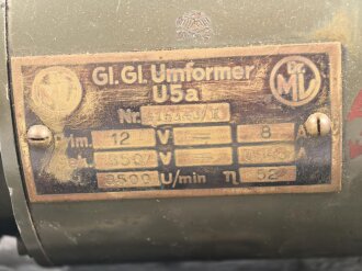 Umformer U 5a . Frühe Baureihe ohne datierung....