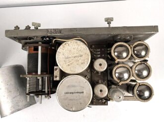30 Watt Sender / 24 - 120 datiert 1937 ( Panzerfunk ) Originallack, seltenes, frühes Gerät, Funktion nicht geprüft