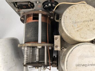 30 Watt Sender / 24 - 120 datiert 1937 ( Panzerfunk ) Originallack, seltenes, frühes Gerät, Funktion nicht geprüft