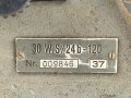 30 Watt Sender / 24 - 120 datiert 1937 ( Panzerfunk ) Originallack, seltenes, frühes Gerät, Funktion nicht geprüft