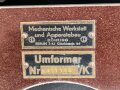 Umformer U 5 . Frühe Baureihe ohne datierung. Originallack, Funktion nicht geprüft.