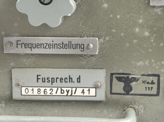 Funksprechgerät f ( Fusprech d. ) datiert 1941....