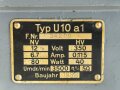 Umformer U10 a1 datiert 1938. Gute Restaurationsbasis.