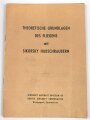 "Theoretische Grundlagen des Fliegems mit Skiorsky Hubschraubern" 33 Seiten, DIN A5, das Vorwort datiert 1958