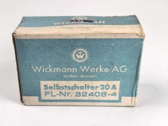 Luftwaffe , Aufbauselbstschalter FL 32408-4, Ungebraucht, in der originalen Umverpackung der Wickmann Werke AG